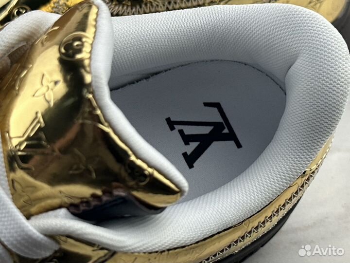 Кроссовки Nike Air Force 1 Louis Vuitton Gold