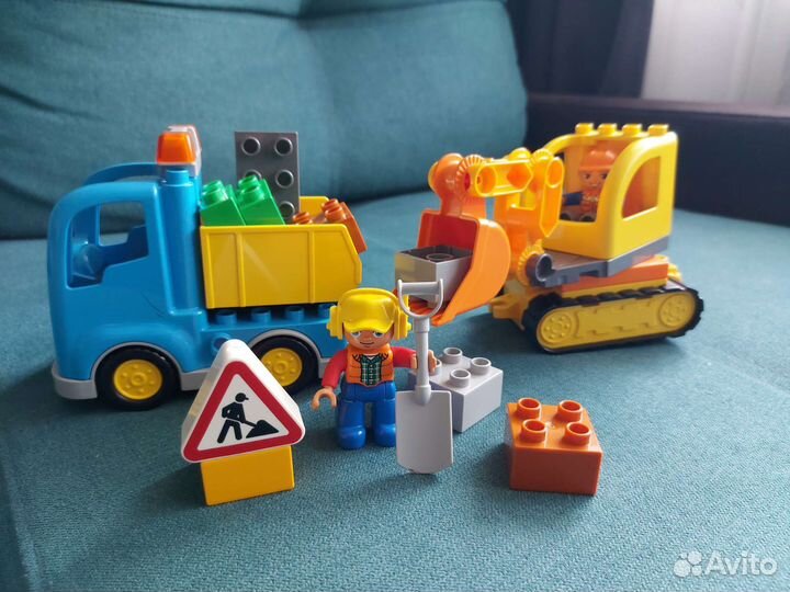 Lego duplo 10812 Грузовик и гусеничный экскаватор