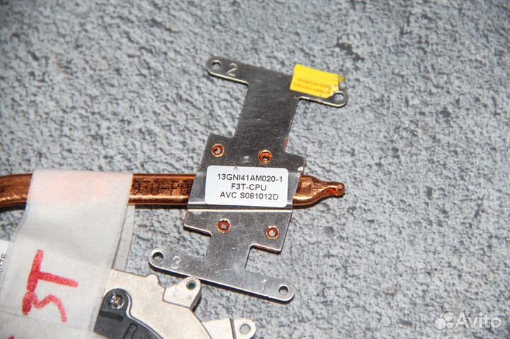 Система охлаждения ноутбука asus F3