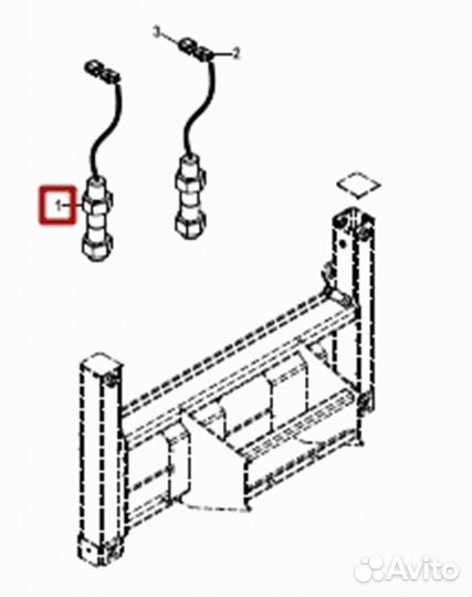 Датчик выдвижения опор Hidromek
