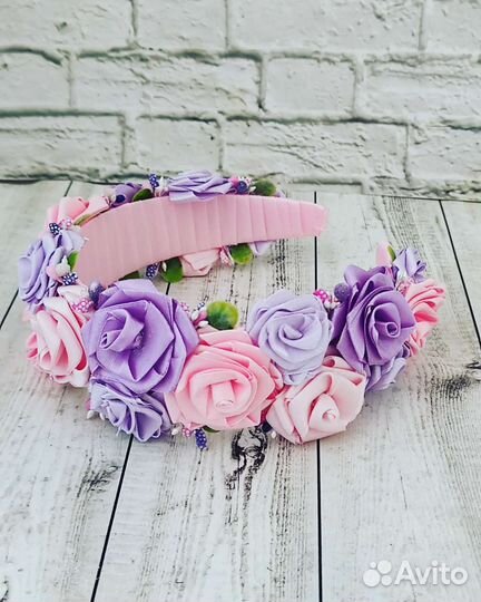 Ободок для волос ручной работы