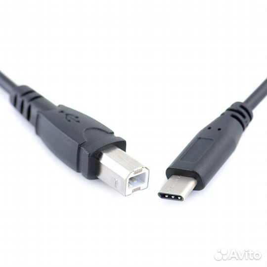Кабель USB Type-C-USB Type-B 1м. (черный)