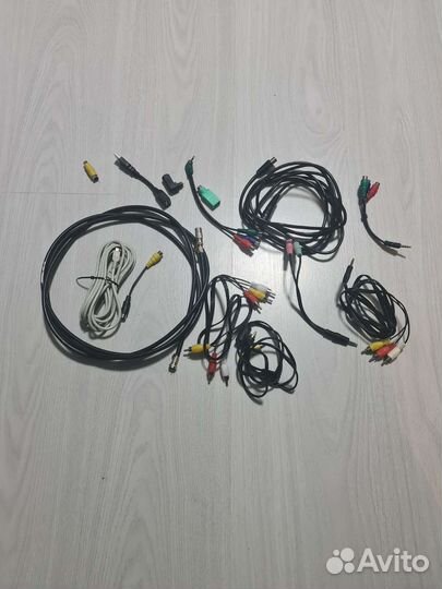 Аудио видео провода, тюльпаны, переходники