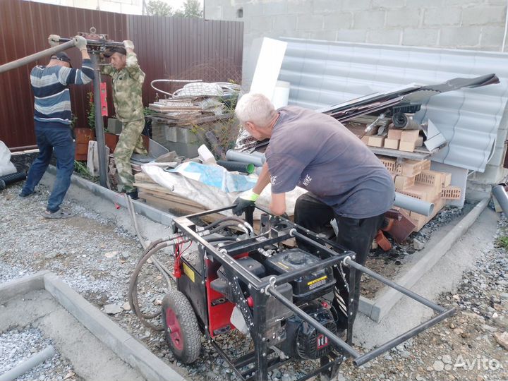 Установка свай винтовых под ключ