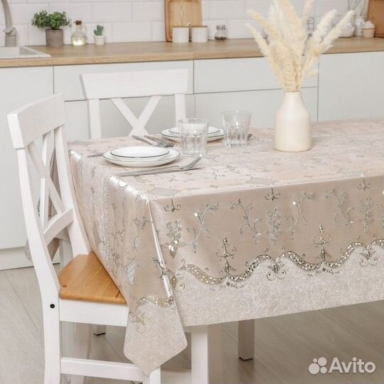 Клеёнка столовая на тканевой основе «Ромбики», рул