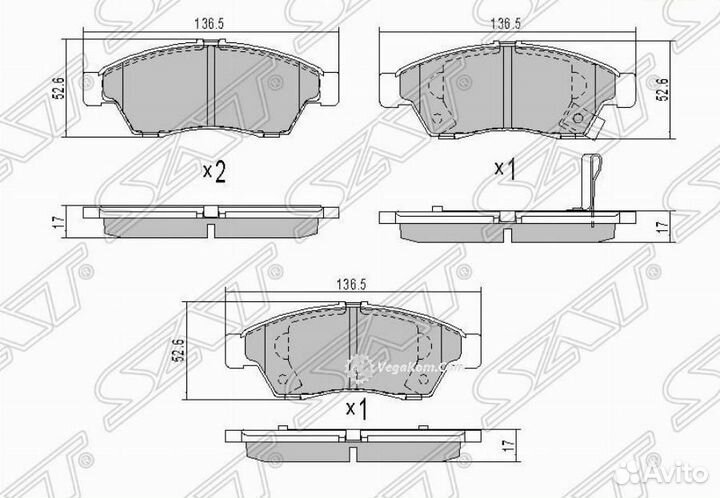 Колодки передние Suzuki Liana ST5581054G61
