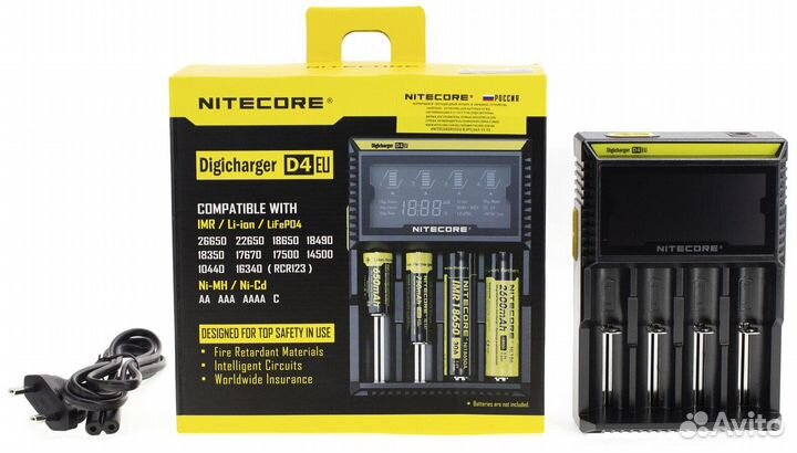 Зарядное устройство Nitecore D4 AAA / AA