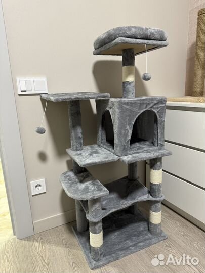 Когтеточка домик для кошки новая