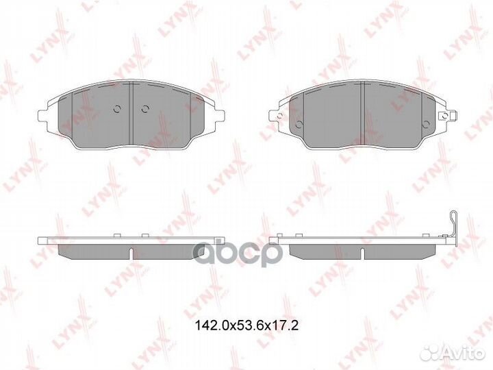 Колодки тормозные дисковые перед BD1818 LYN