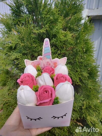 Букеты из мыльных цветов