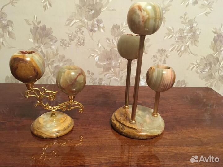 Подсвечник. Оникс. Пакистан/Индия цена в описании