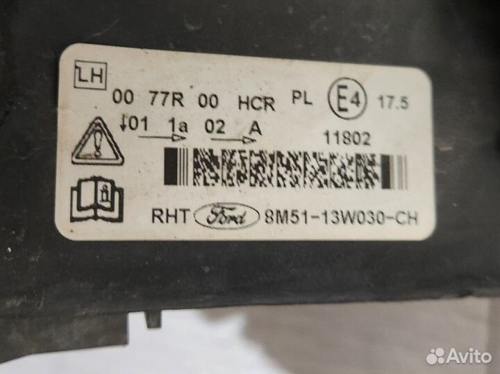 Ford focus 2 фара левая