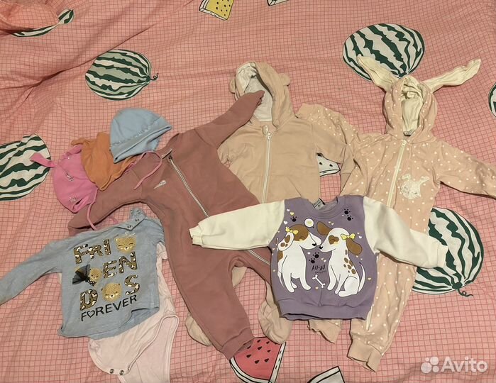 Вещи пакетом для девочки 68 74 размер