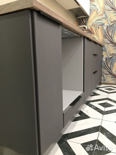 Прямая кухня в студию ксп:22465