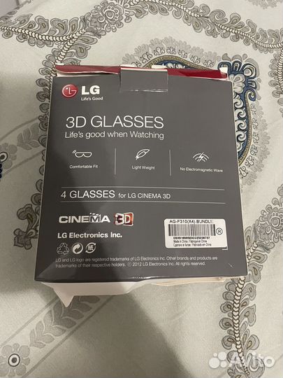 3D очки lg