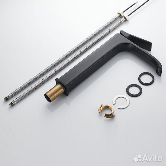 Смеситель Shevanik высокий черный S4011H