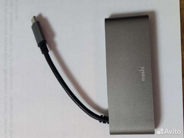 Переходник Moshi USB-C Multimedia Adapter серый