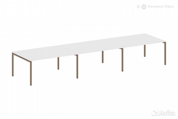 Стол для переговоров (3 столешницы) на П-образном