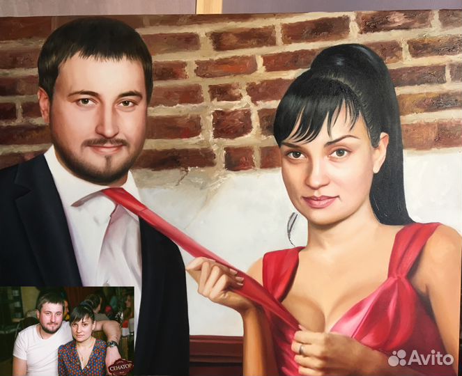 Напишу портрет Маслом на холсте