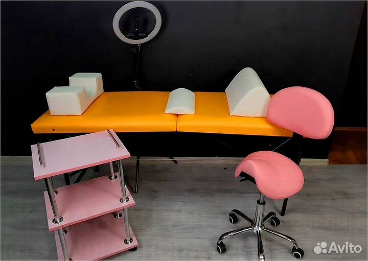 Кушетка для наращивания тележка стул лампа