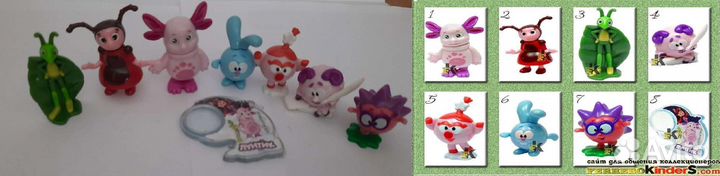 Серия киндер Лунтик/Смешарики