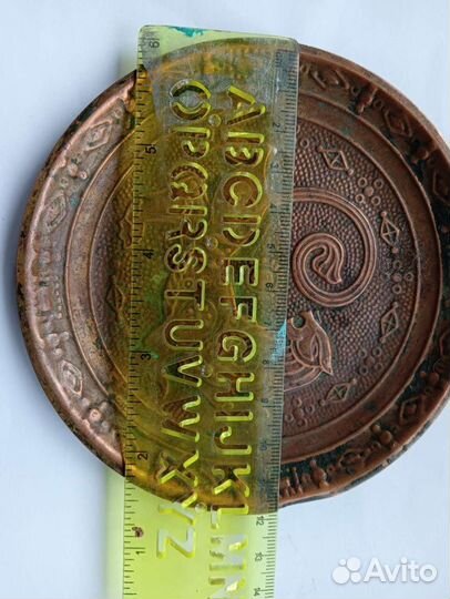 Пепельница медная