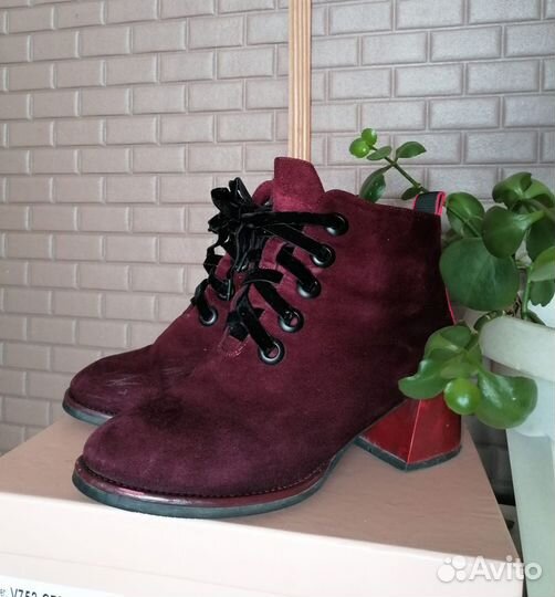 Ботильоны натуральный замш, 39