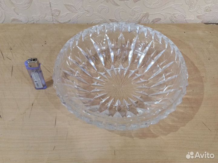 Ваза для фруктов хрустальная