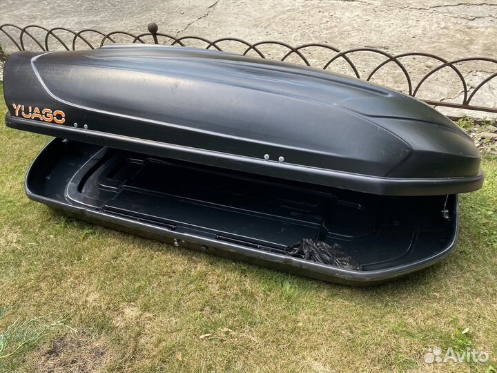 Авто бокс на крышу yuago + крепление универсальное