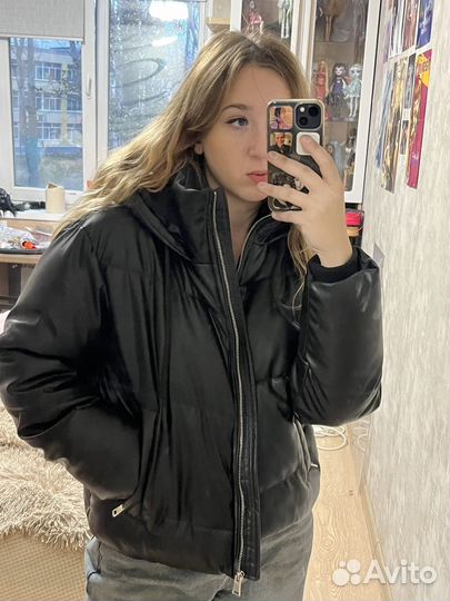 Куртка кожаная женская zara