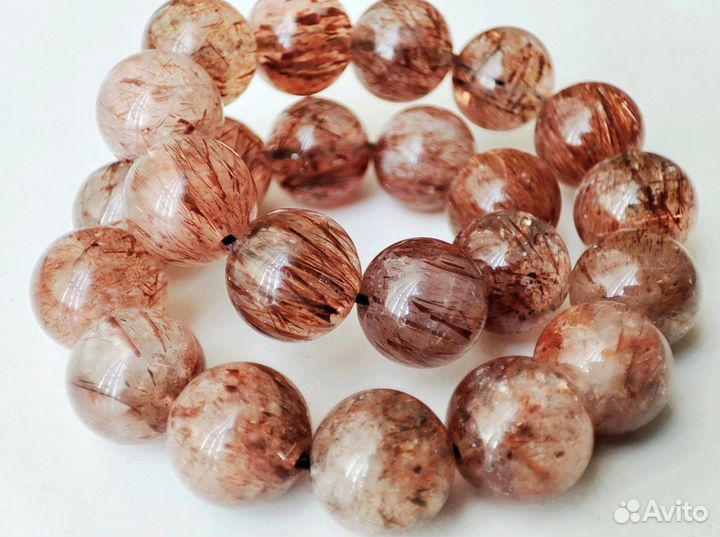 Рутиловый Кварц браслет на резинке