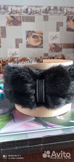 Повязка на голову норковая