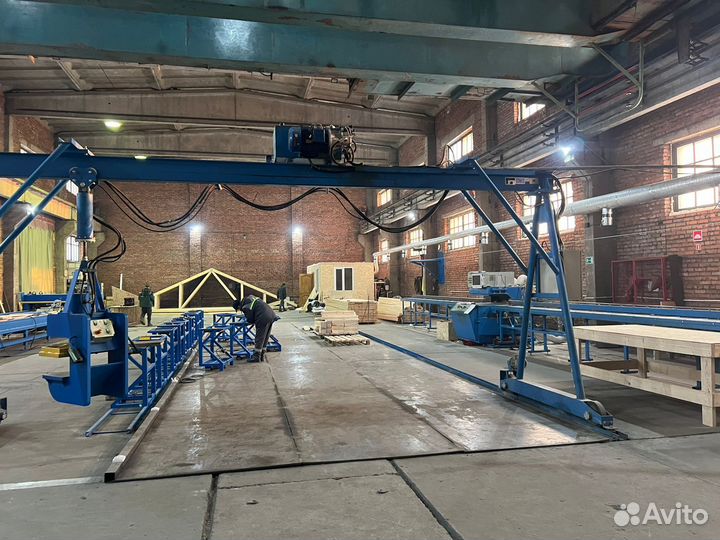 Линия каркасно-панельного домостроения