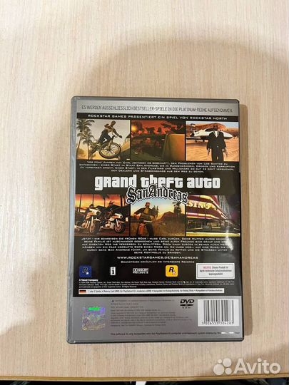 Лицензия Grand Theft Auto San-Andreas для ps2