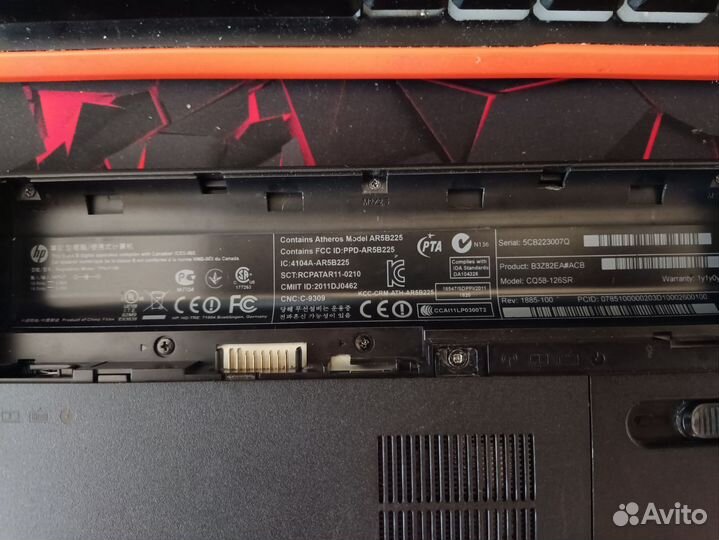 Ноутбук hp cq58