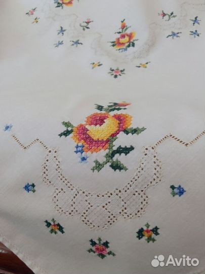 Чайная скатерть ручной работы винтаж