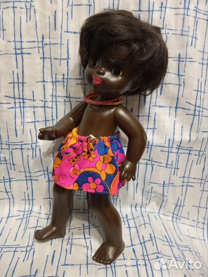 Куклы СССР Негритянка Ленигрушка кл. мишка худ. М