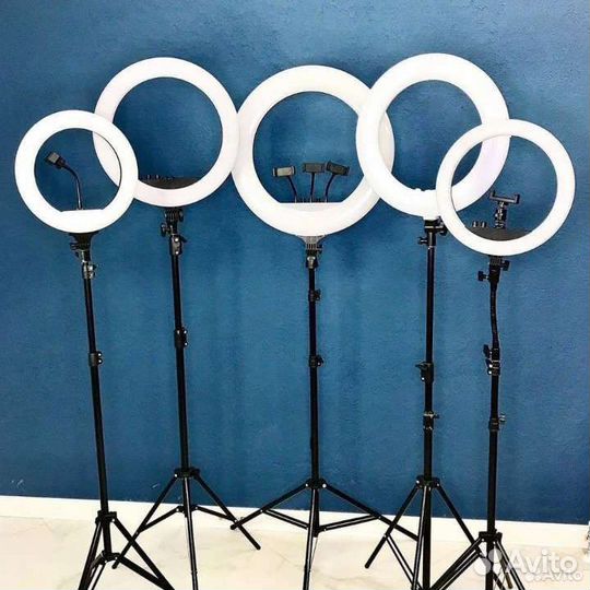 Кольцевая лампа со штативом + доставка