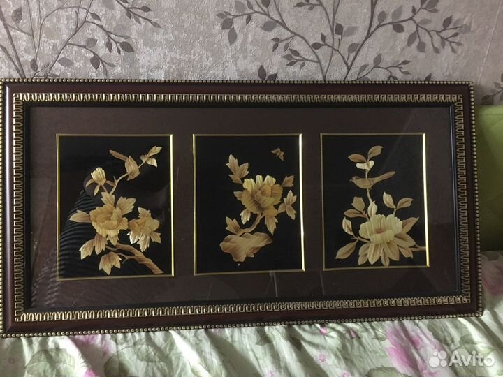 Картина панно из дерева