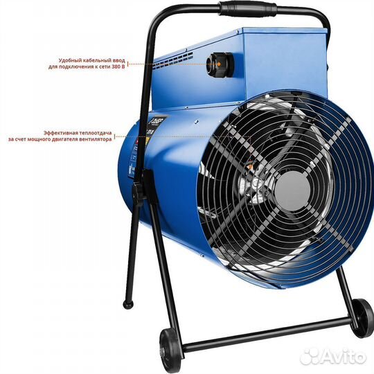 Тепловая электрическая пушка Зубр Зтп-30