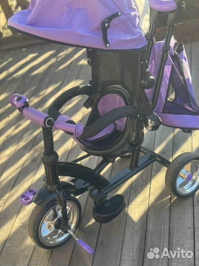 Велосипед коляска с ручкой