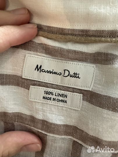 Льняные рубашки Massimo Dutti