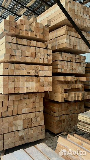 Брус обрезной 100х200х6000мм 1 сорт ГОСТ