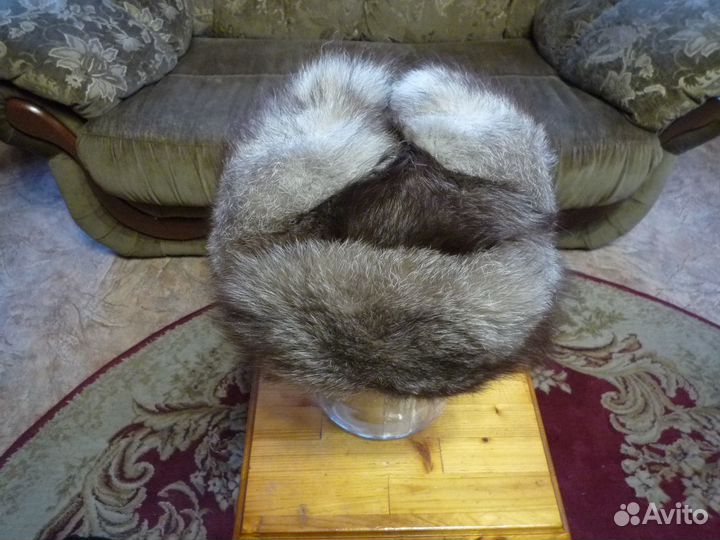 Шапка ушанка из песца СССР