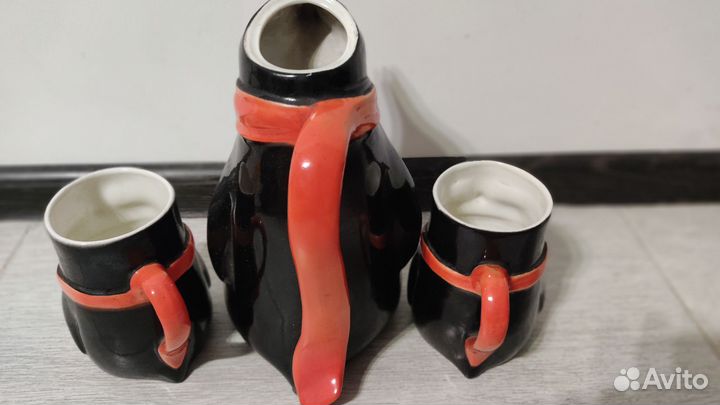 Штоф СССР Графин пингвин+кружки