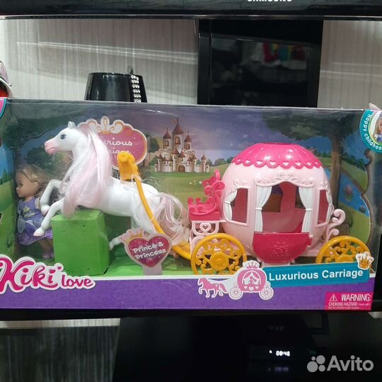 Игровой набор для девочки Карета с куклами