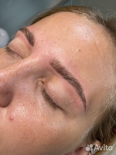 Ламинирование бровей, коррекция, окрашивание