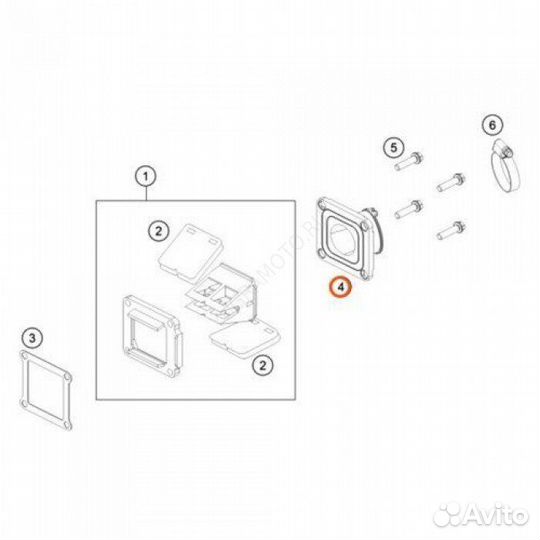 47230050000 патрубок карбюратора впускной KTM SX85