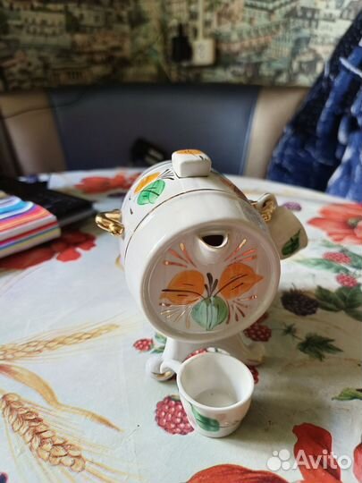 Бочонок. Штоф. Фарфор. Сысерть. СССР