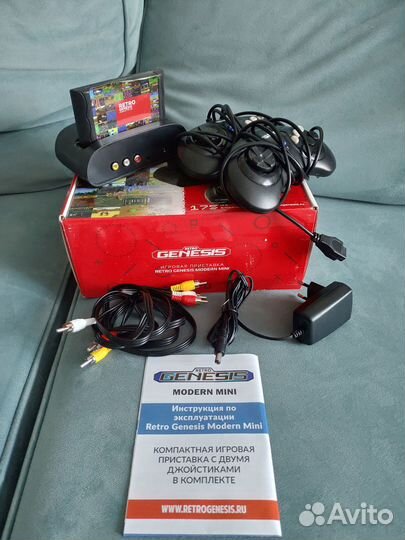 Sega Retro Genesis Modern mini 175 игр 2 джойстика